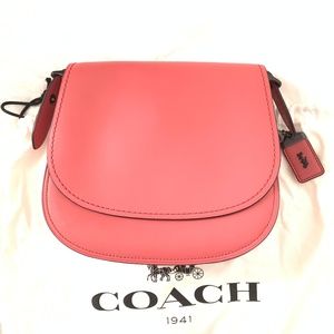 Coach 1941 Saddle Bag 23 Peony Pink 55036 NWT